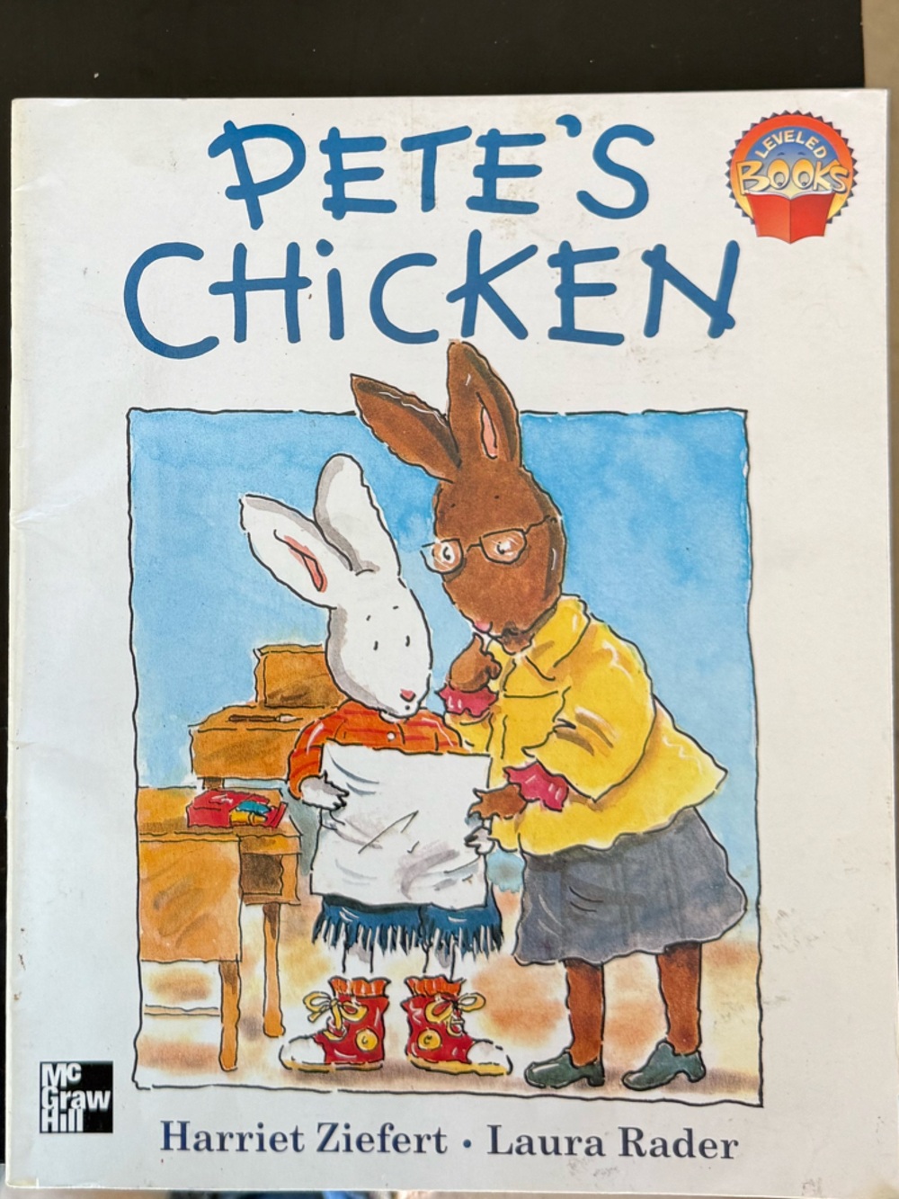 Pete's Chicken Children's Book - White/Blue Cover